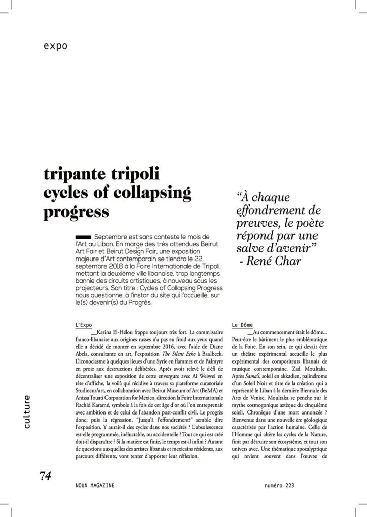 Noun Magazine – Cycles of collapsing progress